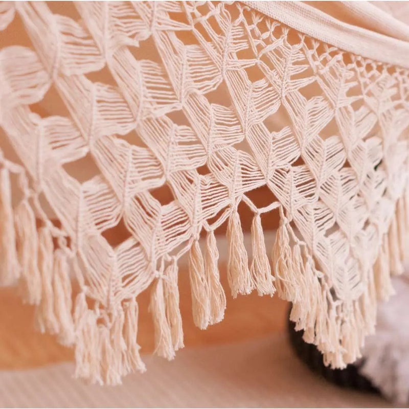 LA SIESTA Bossanova - Kingsize Organic Cotton Hammock (Size XL - 180 cm) (Latte) - Image 2